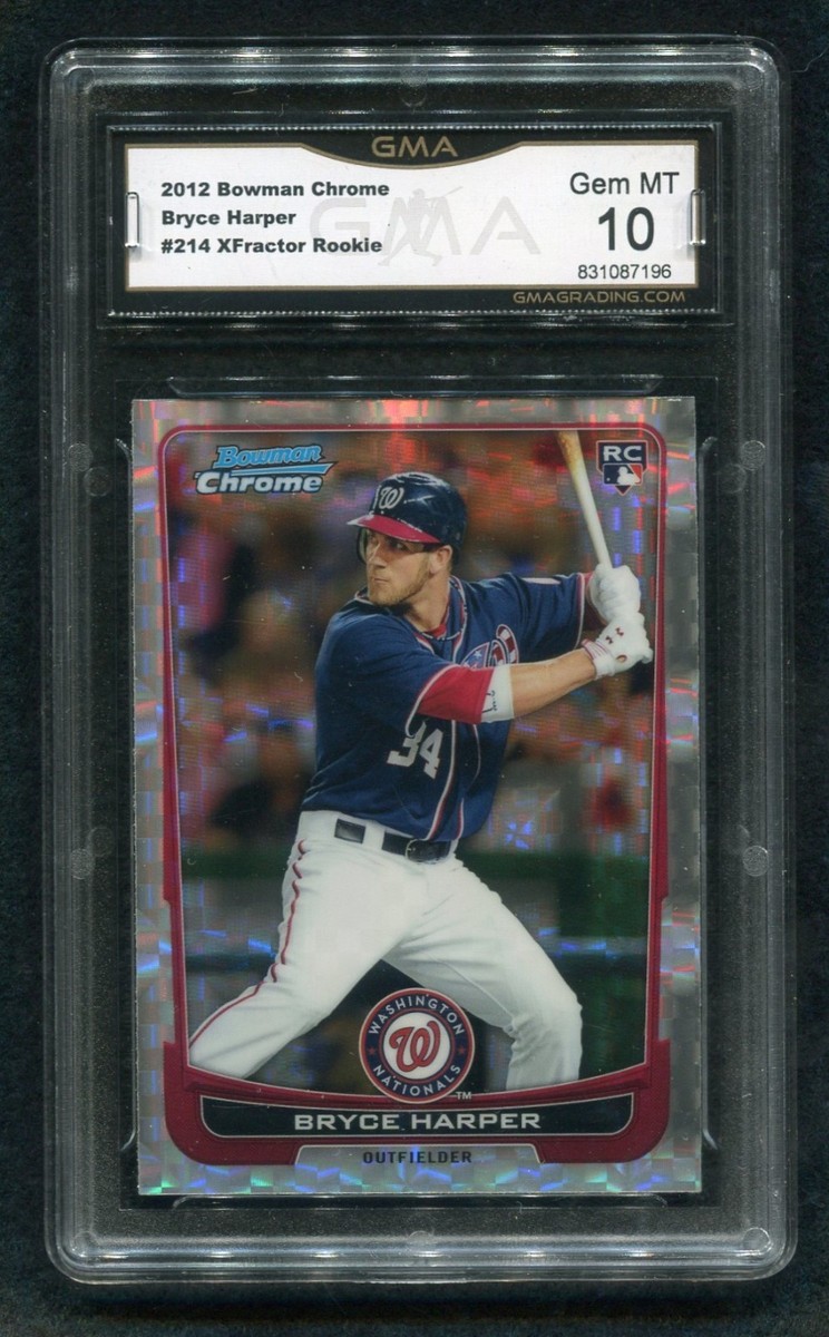 2012 Bowman Chrome - Bryce Harper #214 X-Fractor (RC) for sale