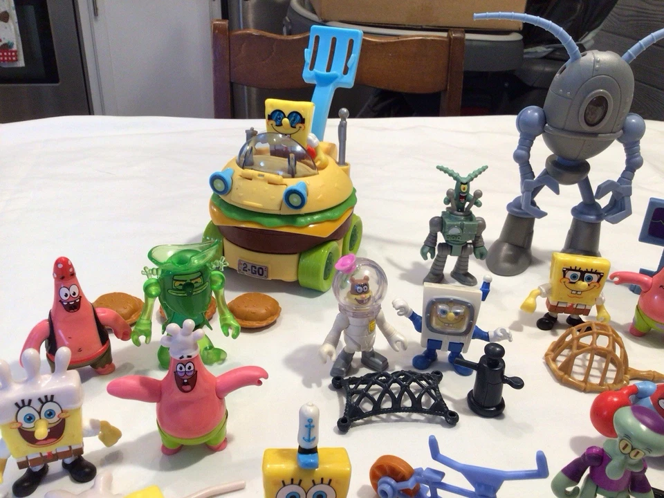 Lote grande de pantalones cuadrados Fisher Price Imaginext Bob Esponja Foto 2 de 4