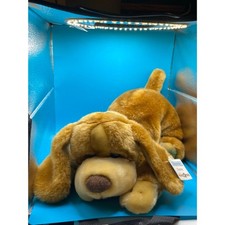 Toy-R-Us Animal Alley DARBY Brown Puppy Dog 14" Stuffed Plush Laying Dog Vintage