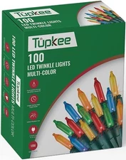 Christmas LED Random Twinkle Lights - 100 LED Multi-Color Bulbs - 16 of 100...