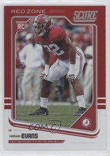 2018 Score Rookies Red Zone 19/20 Rashaan Evans #345 pi4