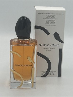 SI INTENSE GIORGIO ARMANI EDP REFILLABLE 3.4oz 100 ML WOMEN NEW TSTER WHITE BOX