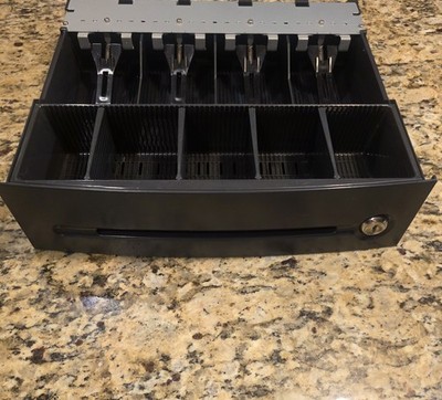 Sharp XE-A106 Cash Register Drawer with key & Change Insert 