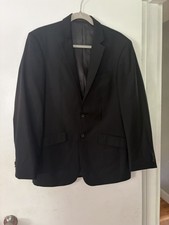 Kenneth Cole Reaction Men  s Suit jacket/ Blazer 38R Black. 2 button.