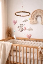 Clouds Unicorn Boho Felt Mobile Baby Shower Nursery Decor