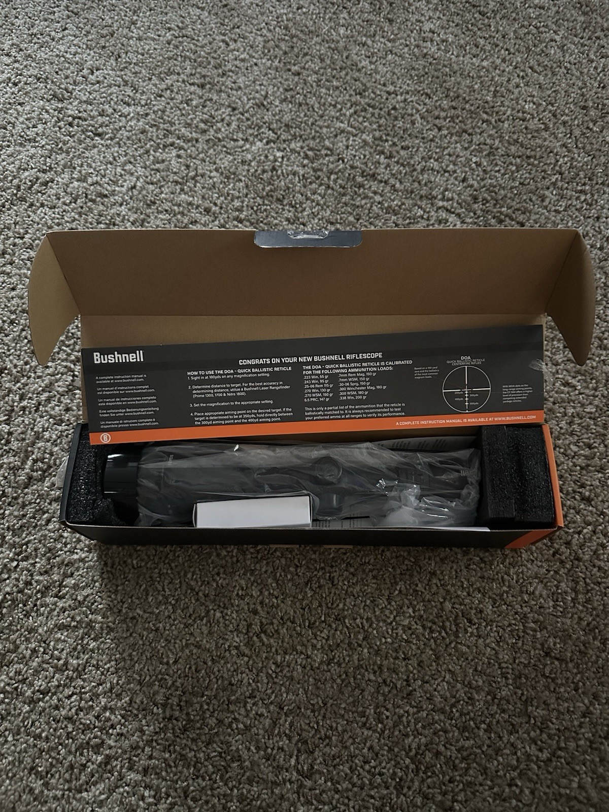 Bushnell Legend 6-18x50mm Rifle Scope - Black (BL6185BS11)