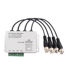 1PC 4CH Twisted Pair Transmitter Passive UTP Video Balun AHD/CVI/TVI RJ45 BNC