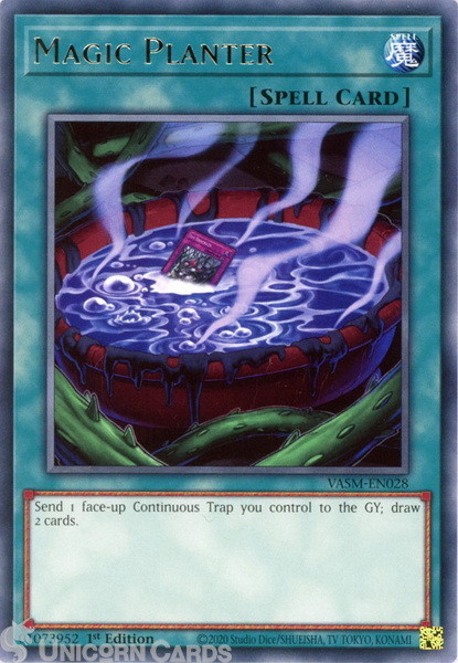 VASM-EN028 Magic Planter :: Rare 1st Edition YuGiOh Card