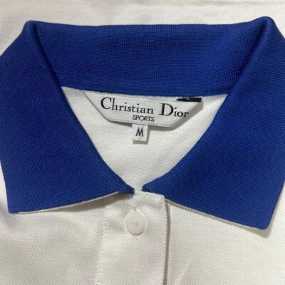 トップス Vintage Christian Dior sports polo shirt Authentic Christian Dior Sports Vintage Polo Shirt Cotton