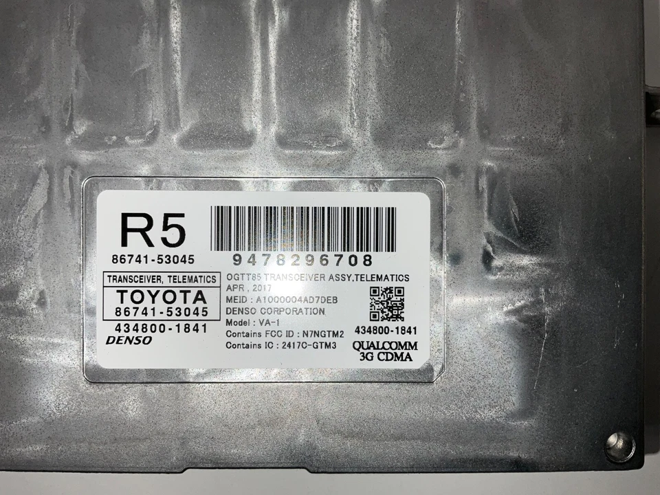 Módulo de control transceptor telemático Toyota Mirai 2017 86741-53045 OEM Foto 2 de 4