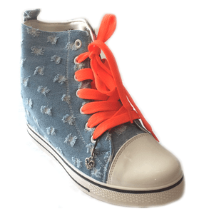 Trachten cuña cortos High Top, bávara zapatos Oktoberfest brillante Jeans Azul Trachten cuña cortos High Top, bávara zapatos Oktoberfest brillante Jeans Azul