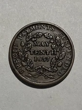 1837 May Tenth Hard Times Token