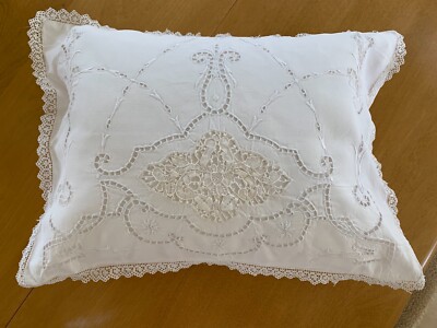 monogrammed boudoir pillow