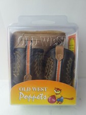NIB Old West Poppets Baby Old West Brown Boots Size 2