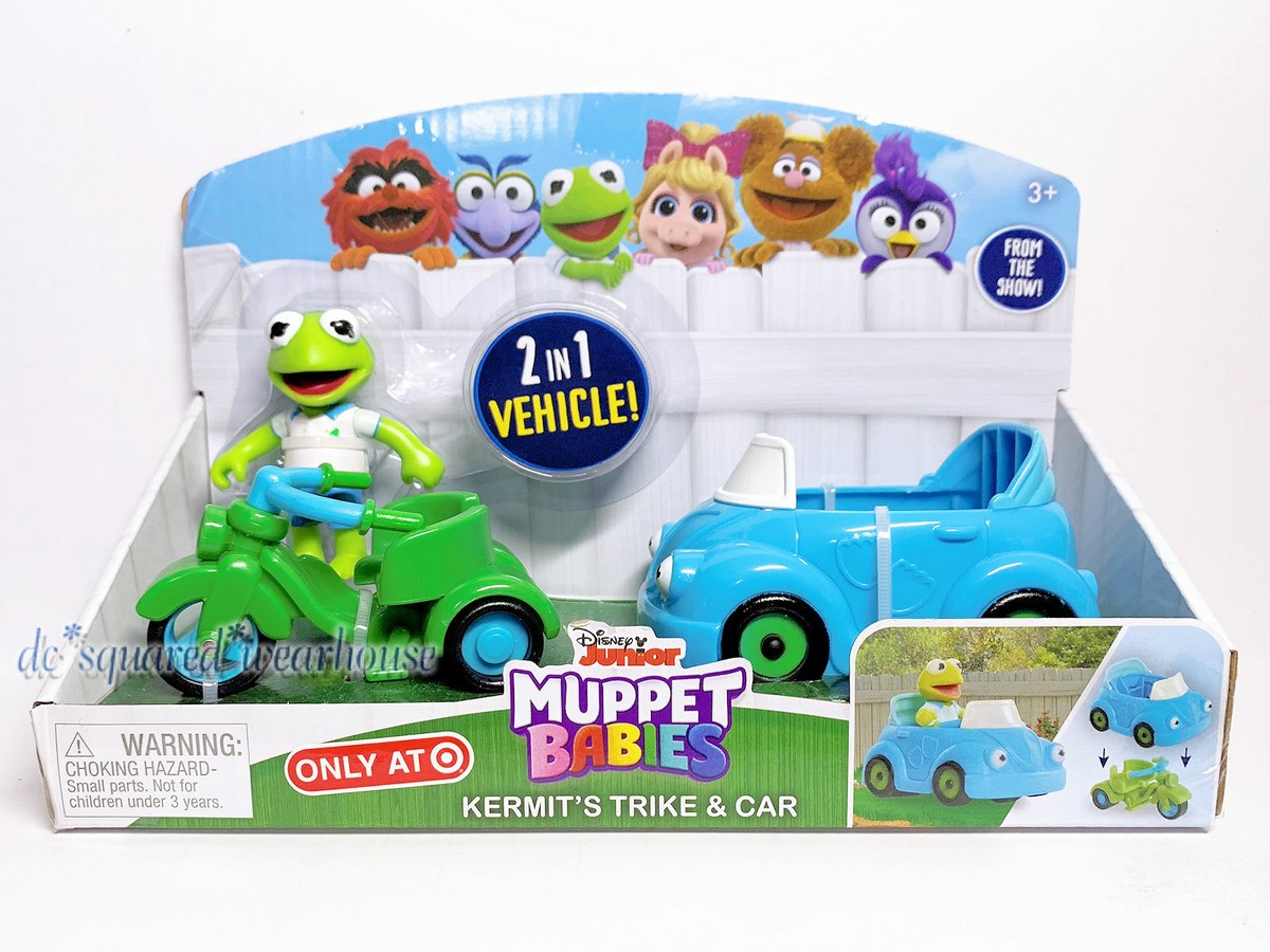 Disney Junior Muppet Babies Kermit's Trike Car Set in Vehicle