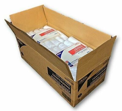 1 Case of Conforming Stretch Gauze, 96 Individual Wrap Rolls, 4''x4.1yds Dukal