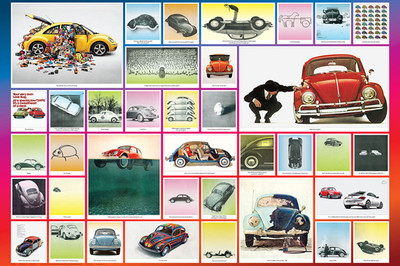 Classic VOLKSWAGEN BEETLE BUG Historic Iconography Cool Car 24x36