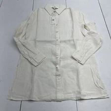 Jean Pierre Klifa White Nola Linen Tunic Women’s Size XS New