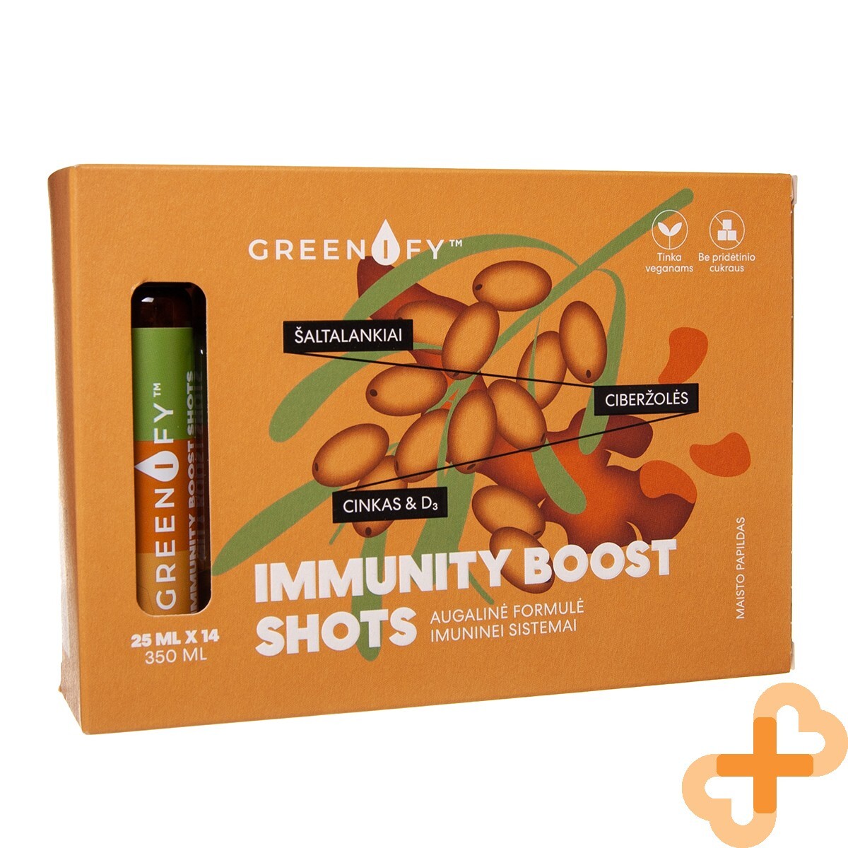 GREENIFY Immunity Boost Herbal Shots Immune System Supplement 25ml x 14 Pcs.