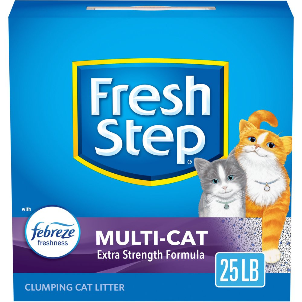 Fresh Step Multi-Cat Extra Strength Formula Scented Litter with Febreze, Clumpin