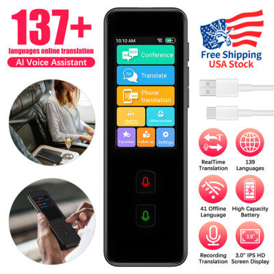 Language Translator Device Real-time Smart Instant Voice translate 137+Languages