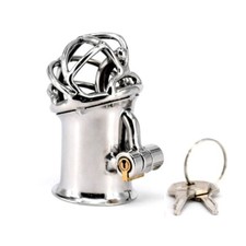 Stainless Steel Male Chastity Device Puncture Cage Men Metal Piercing Hook CC163