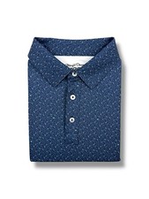 Straight Down Performance Golf Polo Shirt Geometric Mens Large   MINT CONDITION