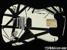 EVH Striped Series BODY & HARDWARE Guitar Floyd Rose DTuna White &Black 