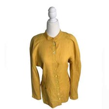 Mundi Women's Vintage Flax Linen Blazer Suit Jacket Sz 34 / 6