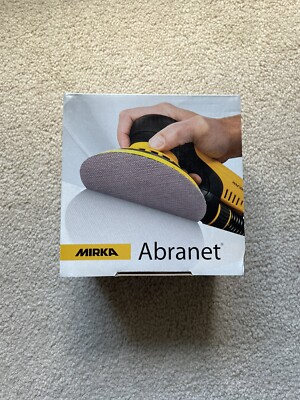 *NEW* Mirka 9A-232-220 ABRANET 5'' Hook and Loop Disc - 220 Grit - 50 Pack