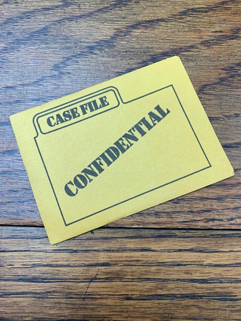 Clue Confidential Case File Manila Envelope - Board Game Part ...