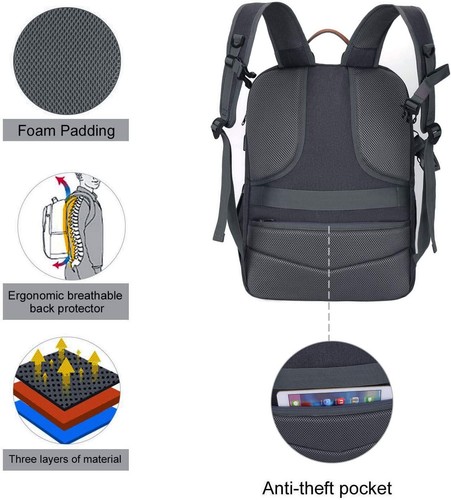 15-16 inch Camera Backpack Bag DSLR/SLR/Mirrorless Photography 3 Layers Tactical - Picture 122 of 163