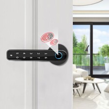 Electronic Handle Smart Door Knob Fingerprint Biometric Digital Code Door Lock