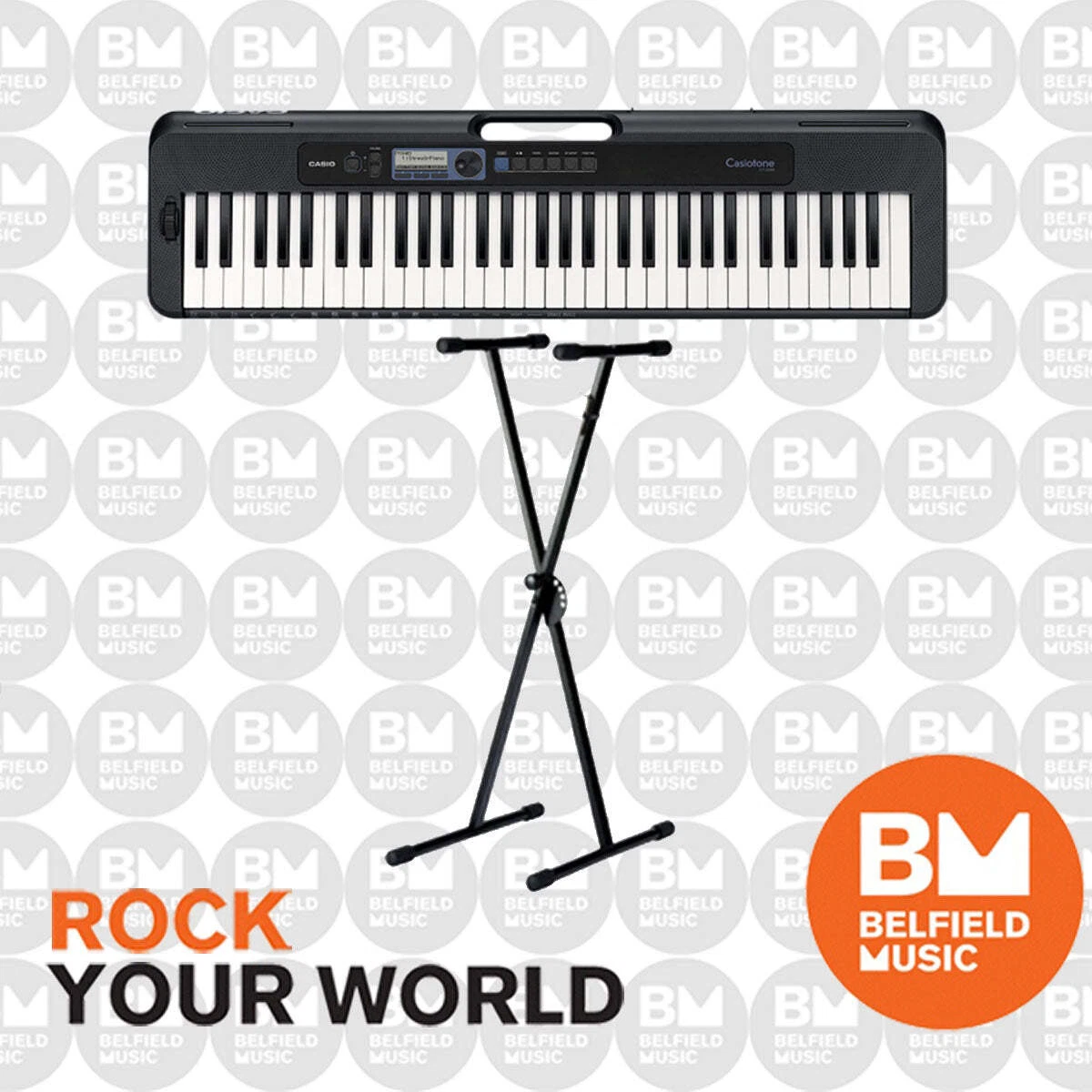Casio CT-S300 Casiotone Digital Keyboard Black 61-Key CTS300 w