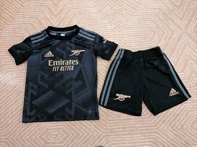 Genuine 4-5 Years Kids Adidas ARSENAL 22/23 Away Kit Shirt Shorts