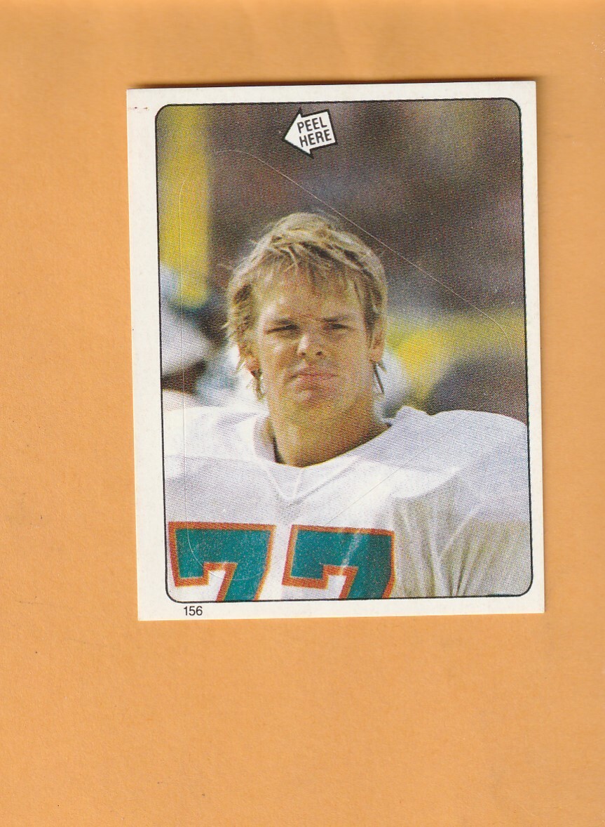 A.J. Duhe Miami Dolphins 1983 Topps Stickers #156 LSU Tigers 13O