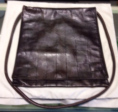 Giorgio Armani Leather Sling Bag Snake/Crocodile Pattern