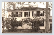 Postcard RPPC Maine Wiscasset ME Damariscotta Residence Labbie's Picture 1930s
