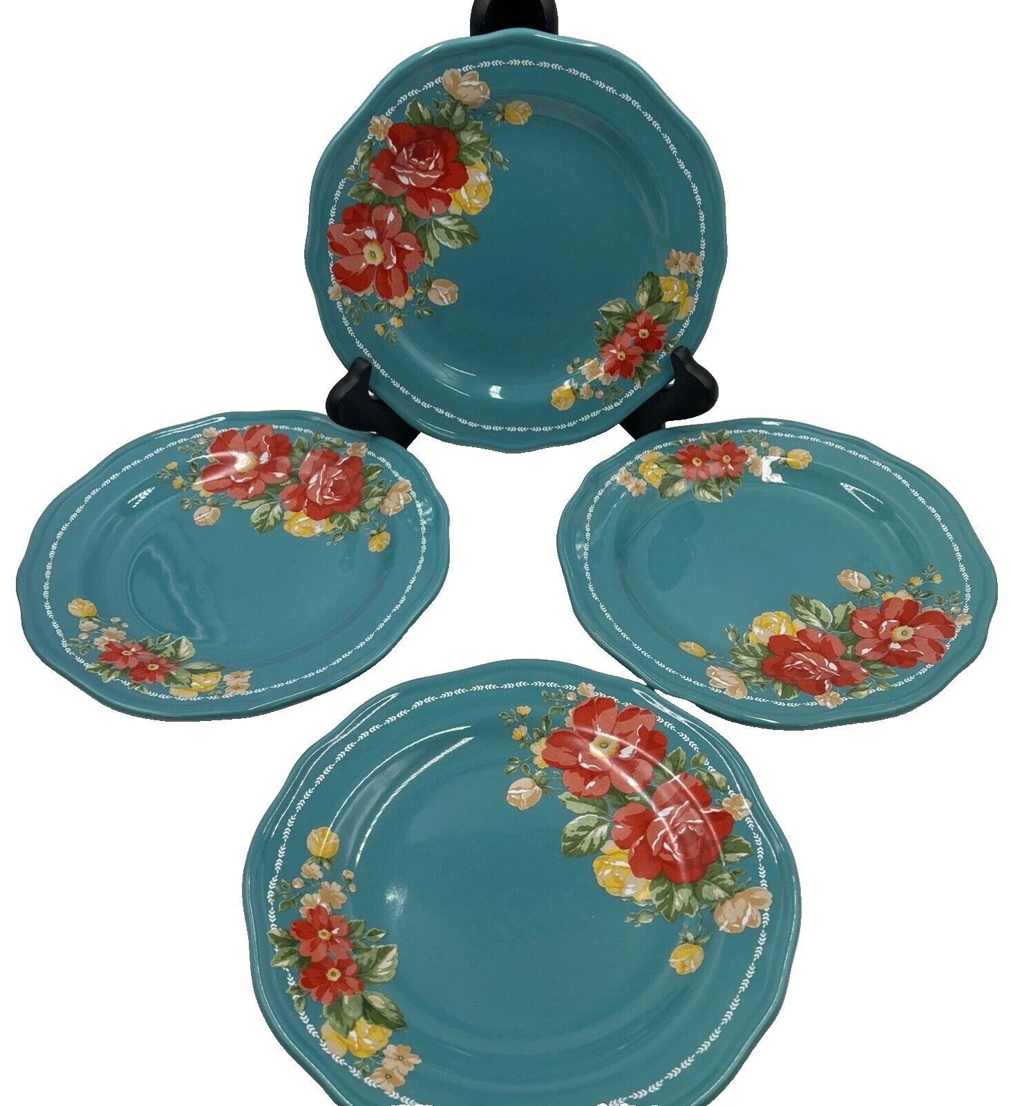 Placas de placa de pan Floral