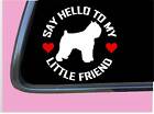 Bouvier My little friend Tp 948 vinyl 6" Decal Sticker dog des flandres