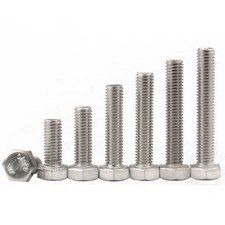 6mm / M6 304 Stainless Steel Metric Hexagon Hex Head Screws Bolts DIN933