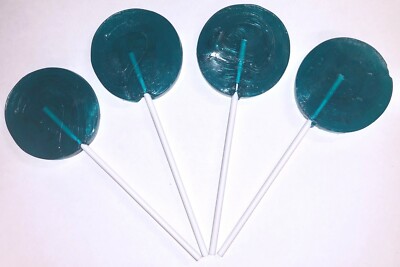 5 JOLLY ROGER BLUE RASPBERRY WHEEL POP LOLLIPOP WEDDING FAVOUR PARTY ...