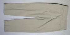 BROOKS BROTHERS 346 MENS PANT GRAY KHAKI 35x34 100% COTTON RELAXED PLEATED CHINO