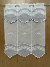 Tendina a vetro bianca per finestre,varie combinazioni di lunghezze e larghezze