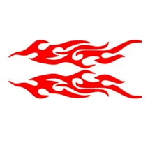 Cool Flames Decal Set Of 2 Universal Car Truck Bumper Stickers 22 Variations