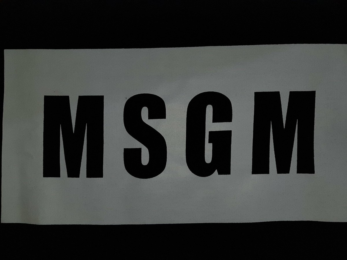 MSGM LOGO PRINT SWEATSHIRT-BLACK. | eBay