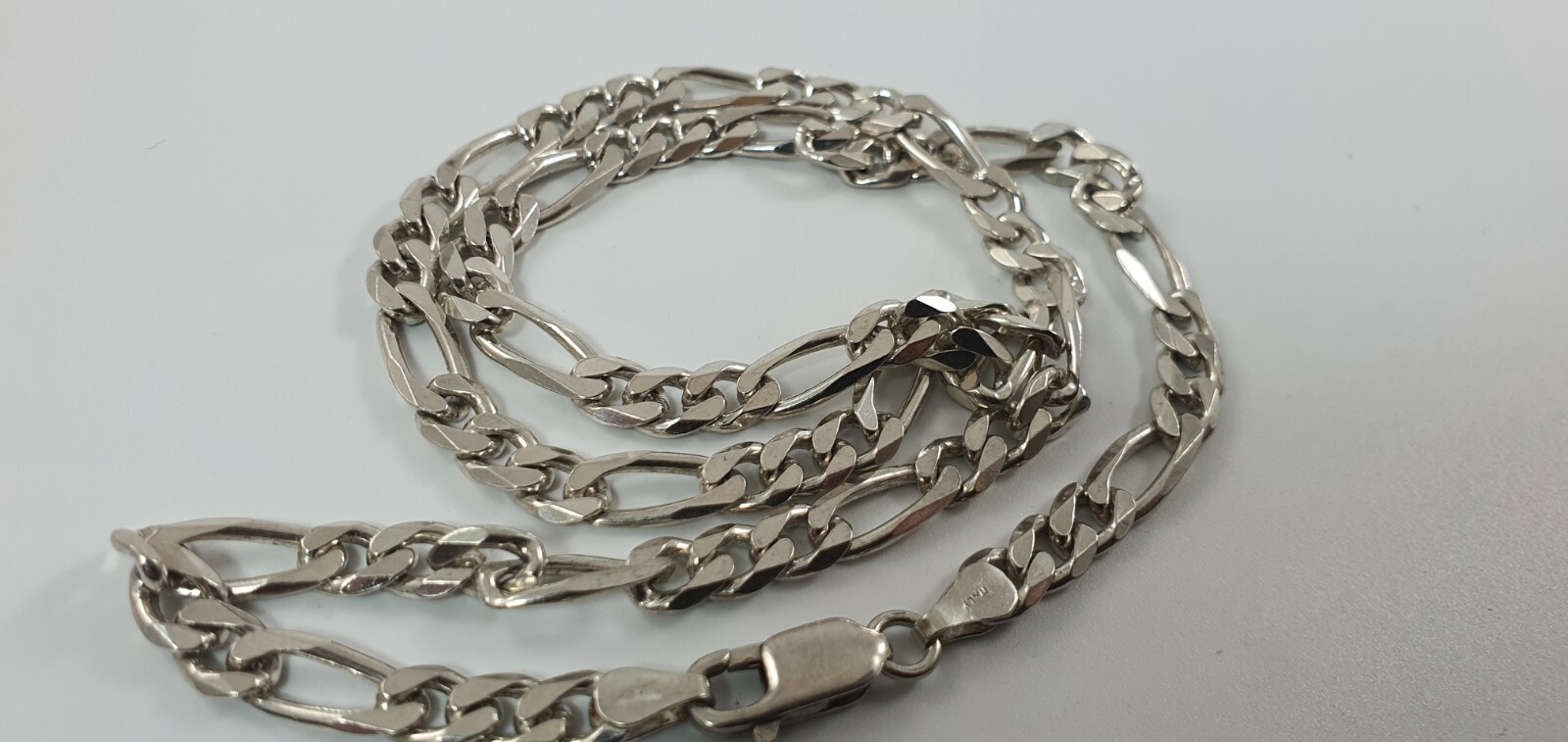 Sterling Silver 925 Curb Chain Necklace 18" 21g, N69