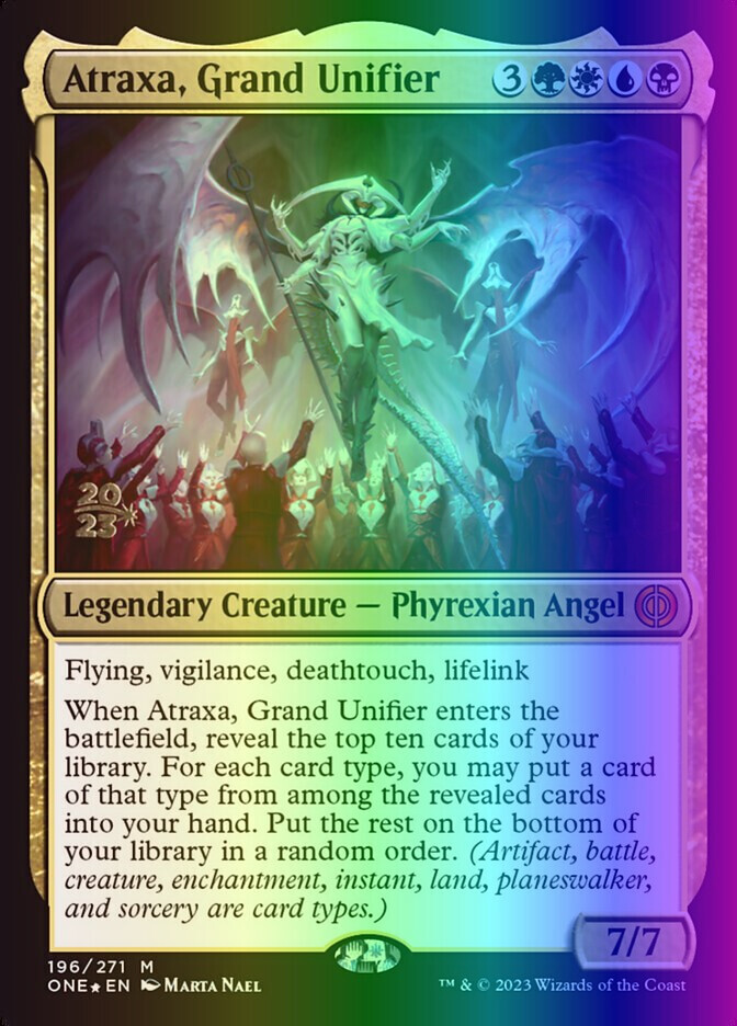 偉大なる統一者、アトラクサ Atraxa EN 196 ONE 3枚セット 偉大なる統一者、アトラクサ (Phyrexia: All Will Be One 日本語