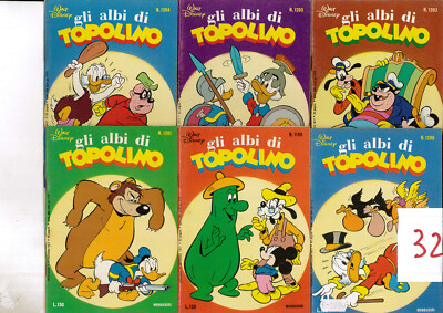 MICKEY MOUSE ALBI 6 COMICS ANTIQUE STOCK MYTHICAL VINTAGE OFFER (32)