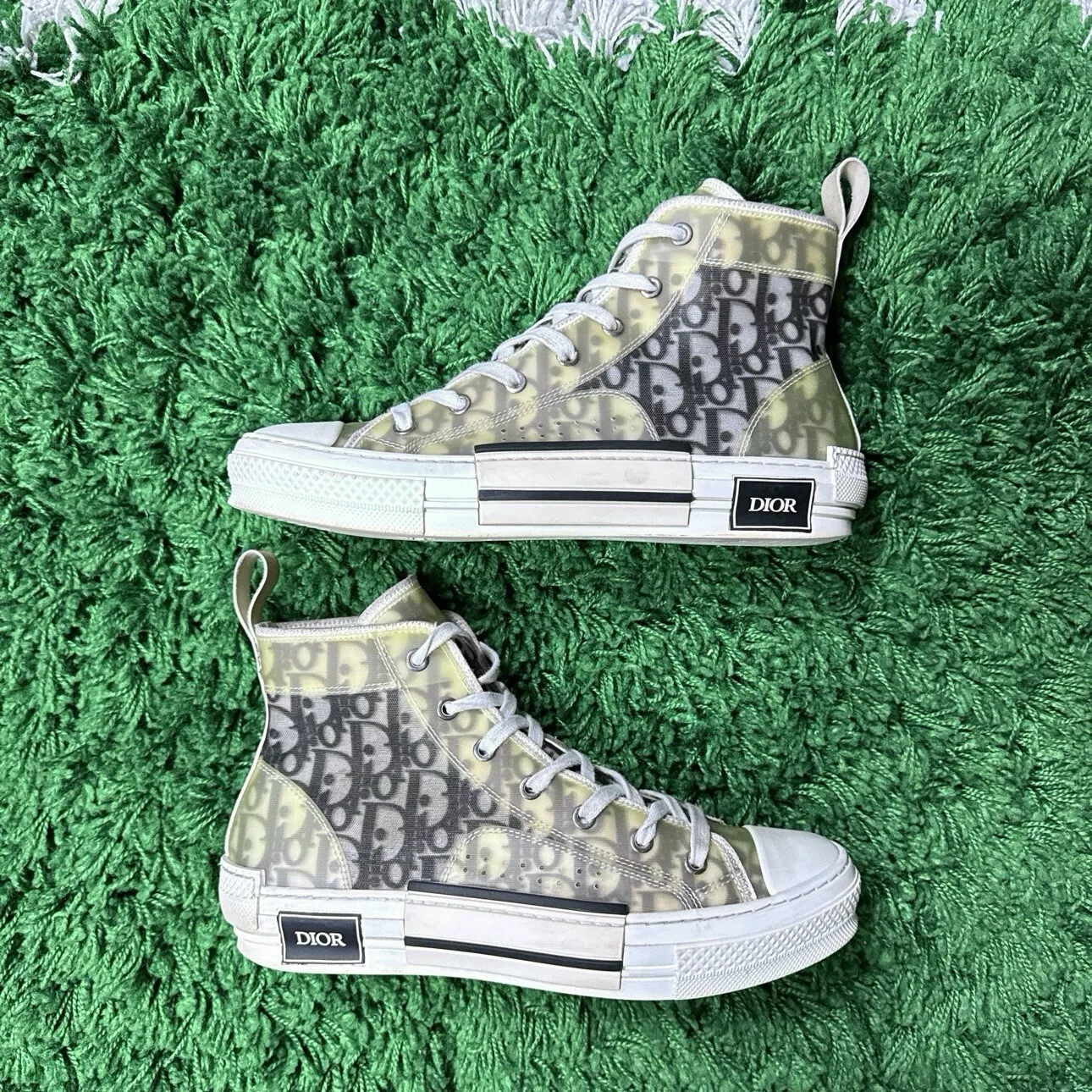 Taille 7   Dior B23 haut logo Dior monogramme oblique   porté (40)